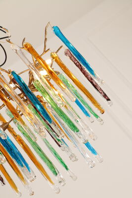 Duplex Building Pick High School Chandelier Designer Art Creative Luxury All Copper Atmosphere Villa Living Room Crystal Light