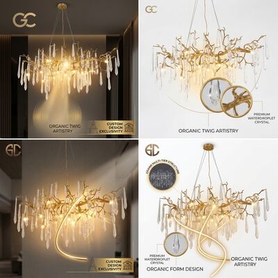 Commercial Linear Chandelier Suspended Light System Retail Store Chain Ideal For Shopping Mall Showroom Boutique