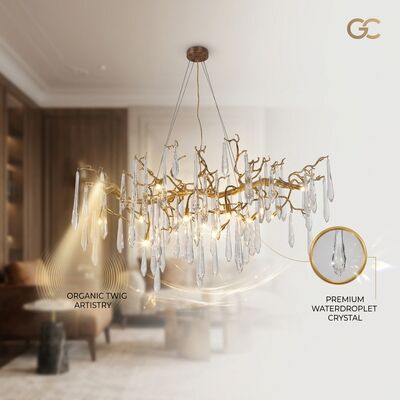 Commercial Linear Chandelier Suspended Light System Retail Store Chain Ideal For Shopping Mall Showroom Boutique