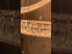 โคมไฟเพดานโคมระย้าคริสตัล Led ทันสมัย 5-30m2 หรี่แสงได้