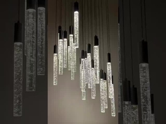 โรงแรม ทางเดินบันได หลอดคริสตัล Pendant Light ระเบียง ทางเดิน