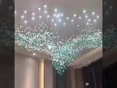 ล็อบบี้ คริสตัล รอบรูปร่าง Custom วงจรวงจรวงจร Pendant Lamp K9