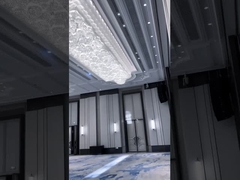 โคมระย้าแก้วไทเทเนียมทองคริสตัลโคมระย้าหรูหรา 6m2 ถึง 25m2