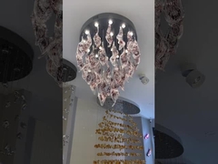 โครงการไม่มาตรฐาน Custom Double Hole Glass Maple Leaf Hanging Decoration กองขายโรงแรม H