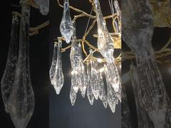 โคมไฟเพดาน LED กิ่งก้านเซรามิกดอกแมกโนเลียสีขาวทันสมัย โคมไฟแขวนสำหรับโครงการสำหรับห้องนั่งเล่น