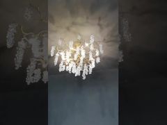 เจาะลึก: โคมไฟเพดานแชนเดอเลียร์ใบแปะก๊วยเซรามิกสร้างสรรค์ ปรับสายแขวน