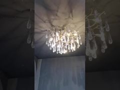 ดูเหตุผลที่เลือกโคมไฟระย้าแบบปรับแต่งได้ 110V-240V กันสนิม โครเมียมขัดเงา