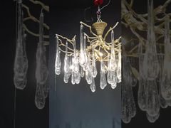 ดู H65 ทองแดง Body Art แก้ว เมเปิลใบ จี้ โคมไฟ ระย้า ทันสมัย ISO9001 สาธิต