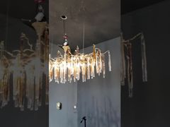 แนะนำ OEM ODM โคมไฟจี้แบบกำหนดเองกระจกดิสก์ ชุบด้วยไฟฟ้า ขัดเงา AC110V ถึง 250V สำหรับคุณ