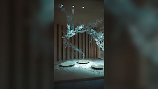 โคมไฟระย้าแบบกำหนดเอง โคมไฟระย้าคริสตัลสี ศิลปะและแสงและเงา