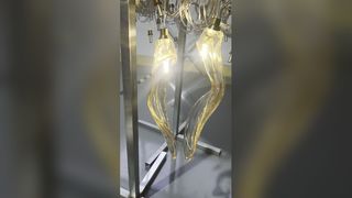 โคมไฟระย้าคริสตัลหรูหราโคมไฟ LED ที่ทันสมัย