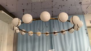 LED ประหยัดพลังงานโคมไฟจี้แก้วห้องรับประทานอาหารร้านอาหารโคมระย้า 25-30M2