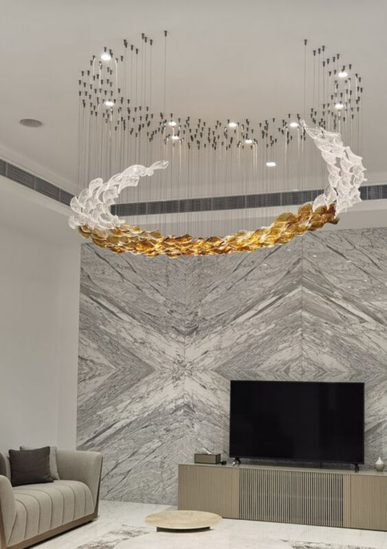 Deco Chandeliers Wicker Fixtures Crystal LED Art West Lamp Modern Chandelier