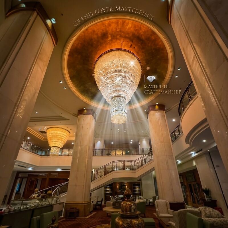 Commercial Project Water Droplet Chandelier Crystal Pendant Light Supplier Bulk Supply