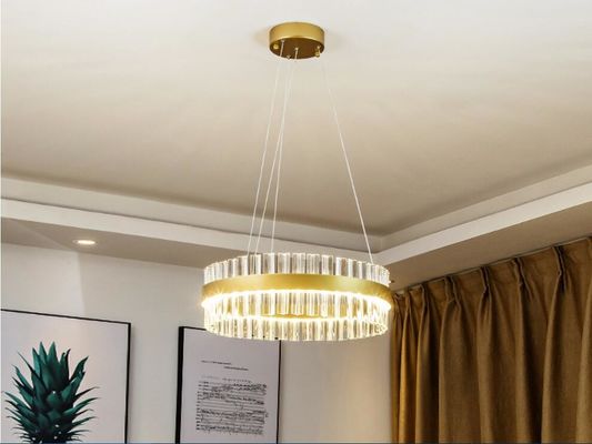 ห้องรับประทานอาหาร ROHS โคมไฟเพดาน LED สุดหรูตัวฮาร์ดแวร์ไฟฟ้า