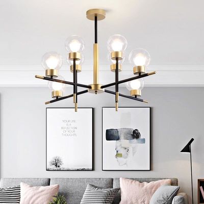 กล่องกล่องนอร์ดิค โมเดิร์น Pendant Light E27 สายเหล็กหลอม