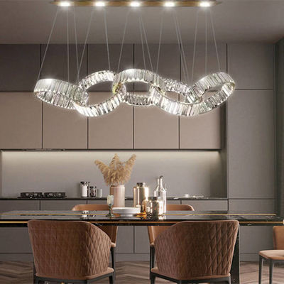 โคมไฟระย้าวงแหวนคริสตัล Nimbus 99W LED ความจุแบริ่งสูง