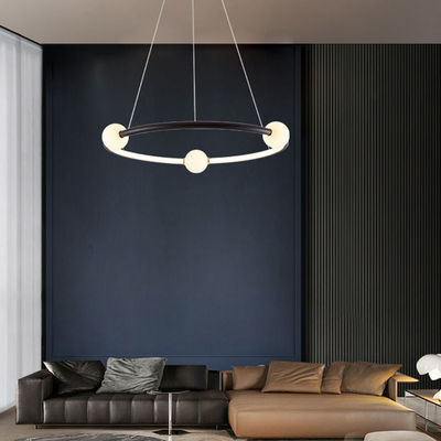 สีทองคําสกริบวงแหวน Nordic สีทองคําสล็อปวงแหวน โมเดิร์น Pendant Light ODM AC110V