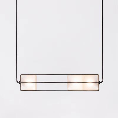 แสงเพดาน Led สีขาวทรายคริสตัล 24W 48W 72W Bar Cafe Custom Pendant Light