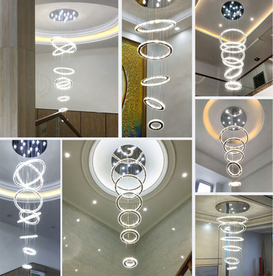 OEM ODM โมเดิร์นหรูหรา Custom Made กระเบื้องแสงสว่างขนาดใหญ่คริสตัล