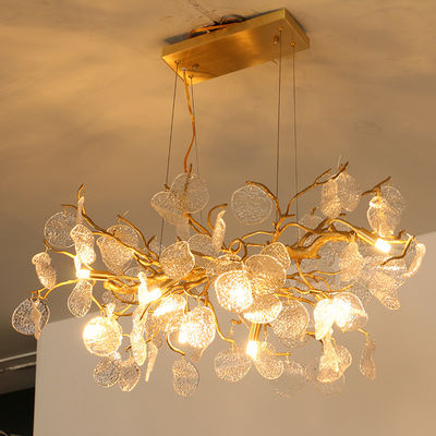 โลหะ / ไม้ / กระจก / ผ้า Custom Pendant Light With E27 / E26 / B22 holder Lamp