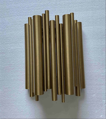 Creative Design Modern Gold Tube LED Wall Sconces สำหรับห้องนั่งเล่น