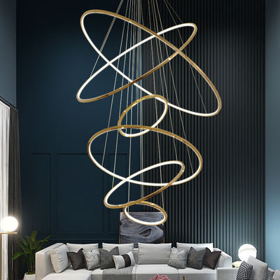 Eco High End Contemporary Ring Chandelier ประหยัดพลังงานสําหรับทางเดิน