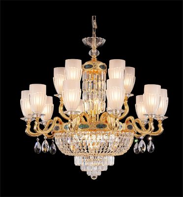 Custom Luxury Modern Chandelier สไตล์ฝรั่งเศส LED E14