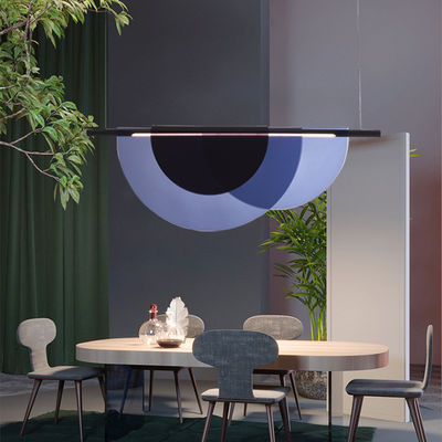 แสงสว่างสูง LED สร้างสรรค์ สีม่วง ร้านอาหาร วงจรแสง With Acrylic Lampshade