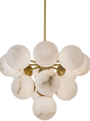 เครื่องประดับบ้านหรู บอลอลาเบสเตอร์ โมเดิร์น นอร์ดิก ทองแดง วงจรแสง Pendant สําหรับห้องรับแขก ร้านอาหาร