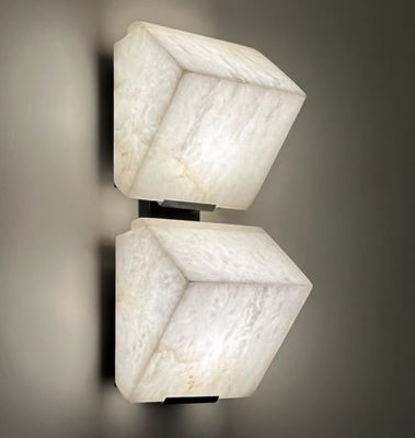 โคมไฟผนัง LED อัลบาสเตอร์ โปสโมเดิร์น สร้างสรรค์ตกแต่งบ้าน ทองแดง มาร์บอร์ แสงผนัง สําหรับห้องนอน