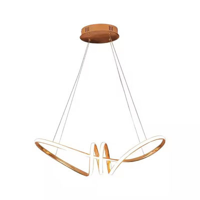 โครมทอง โมเดิร์น Led Chandelier วางแขวนสําหรับห้องอาหาร ห้องครัว ห้องนั่งเล่น ห้องบ้าน