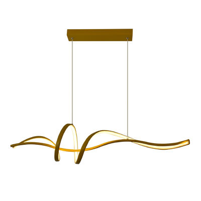 ห้องอาหาร โคมไฟ Fluffy Catkins ลินีอิตาลี Pendant Light Decor ห้องอาหารหรูหรา Dimmable Long Strip Lamp