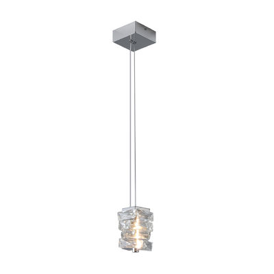 Nordic Luxury Crystal Chandelier Rectangular K9 คริสตัลสแตนเลส โรงแรม ห้องนอน ห้องอาหาร ห้องนั่งเล่น โลบี้