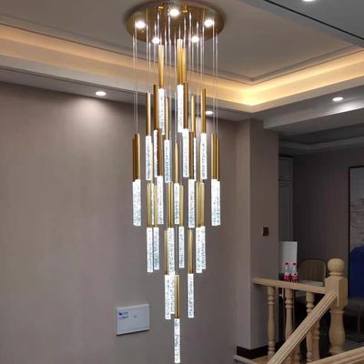 โรงแรม ทางเดินบันได กระดานคริสตัล Pendant Light Balcony Hallway ติดตั้ง
