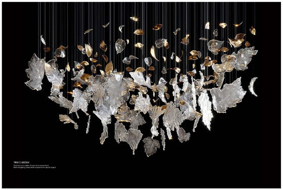 ความสูงปรับได้ สไตล์โมเดิร์น LED Art Chandelier Light สําหรับโครงการขนาดใหญ่