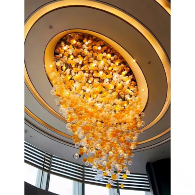 เครื่องฉายแสงหินคริสตัลแบบโมเดิร์น สําหรับบ้าน แหล่งไฟฟ้า LED กระจกลูกกลอง สําหรับโรงแรม ร้านอาหาร ห้องโฮลบี้