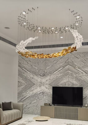 โคมไฟระย้า Deco โคมไฟหวาย คริสตัล LED ศิลปะตะวันตก โคมไฟสมัยใหม่